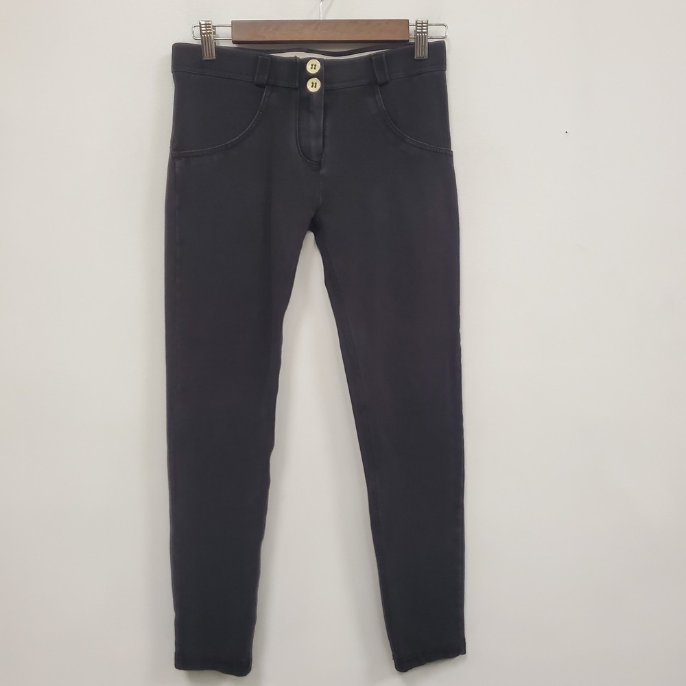 Freddy Wr Womens Low Rise‎ Fitted Slimming Jeans Size 4 US Black Skinny Leg